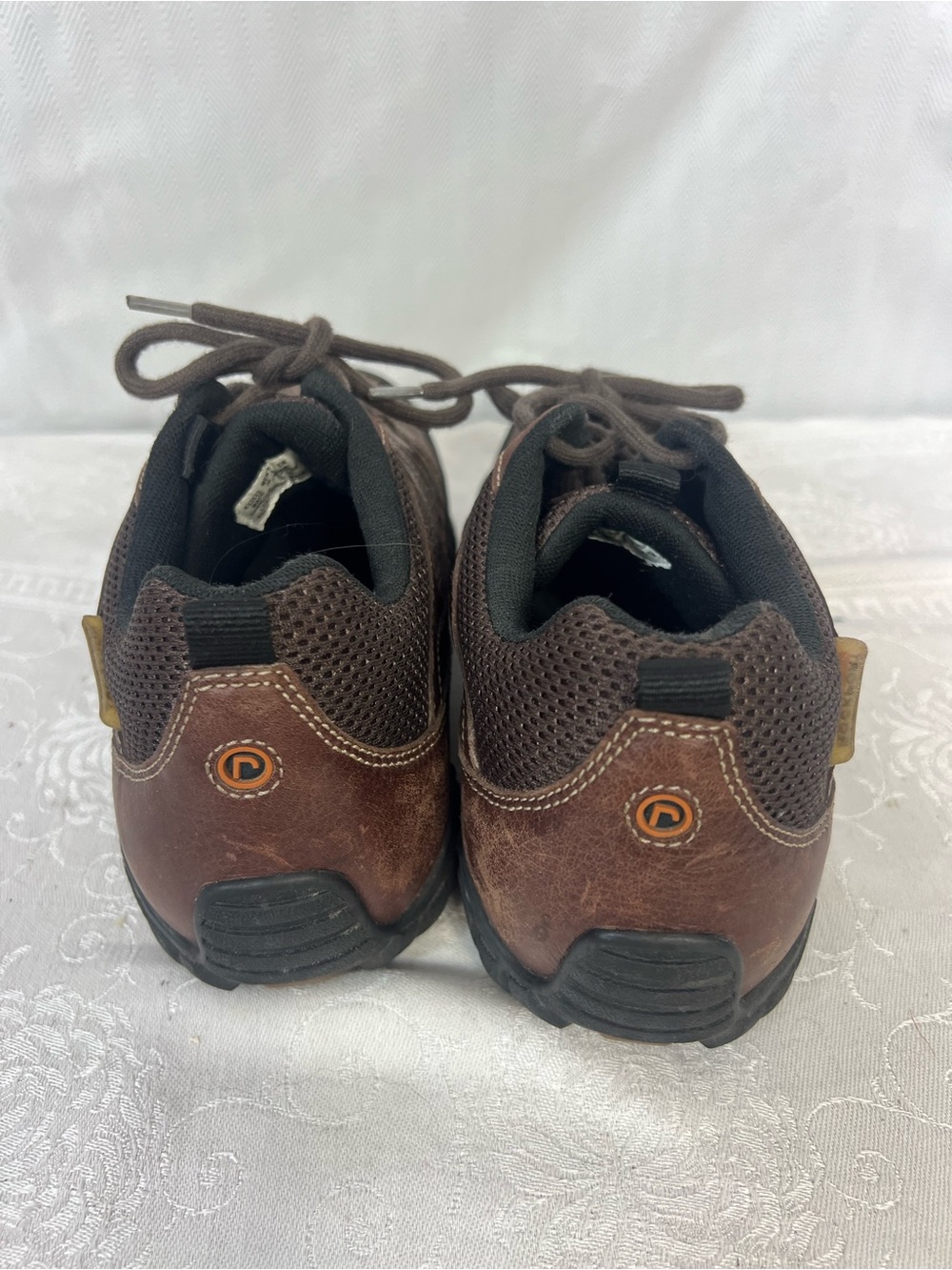 Rockport Rock Cove Walking Shoes Brown Leather Low Cut Cushioned Footbed 8W๐ - Picture 7 of 8